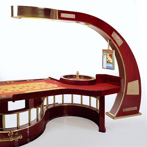 CTC HOLDINGS roulette table with casino lamp stand